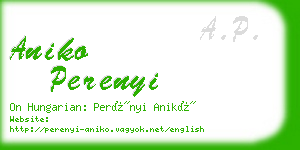 aniko perenyi business card